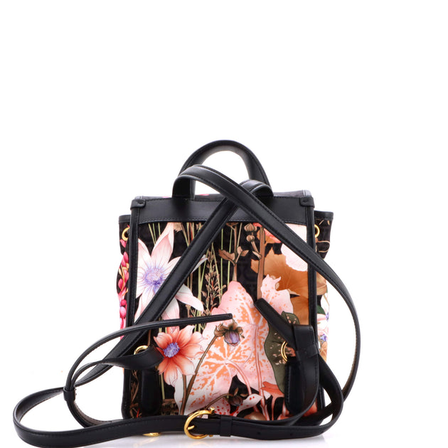 Salvatore Ferragamo Gancini Flap Drawstring Backpack Multi Small 4