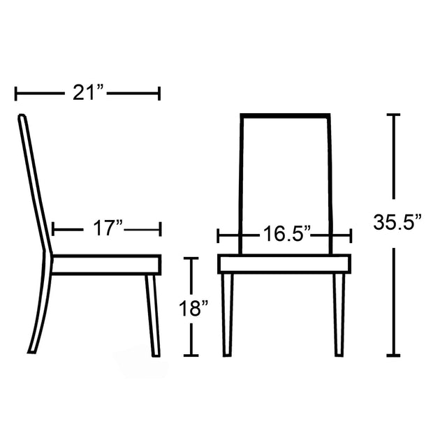 Streamdale Urban Parson Chair White 4