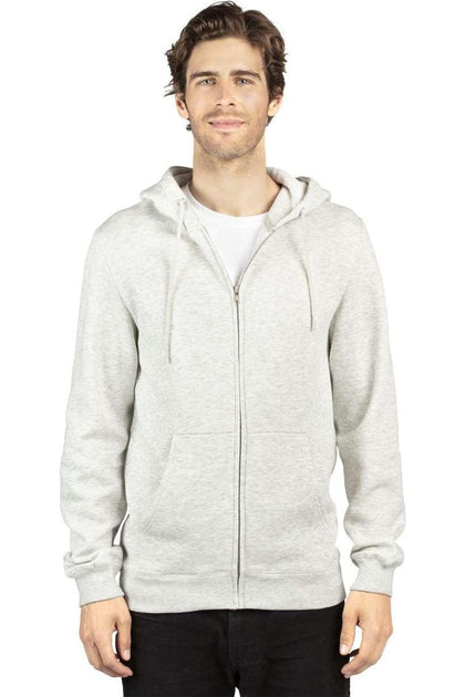 Threadfast Apparel Fleece Full-Zip Hooded Sweatshirt Grey XXXLarge 2