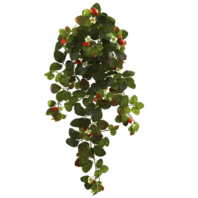 Hivvago Strawberry Hanging Bush Red 31 inch 2