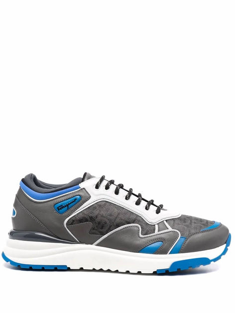 Salvatore Ferragamo Gancini Rainbow Sneakers Grey Blue US 5-6 2