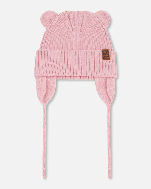 Deux par Deux Baby Knit Hat Pale Pink 18-24 Months 2