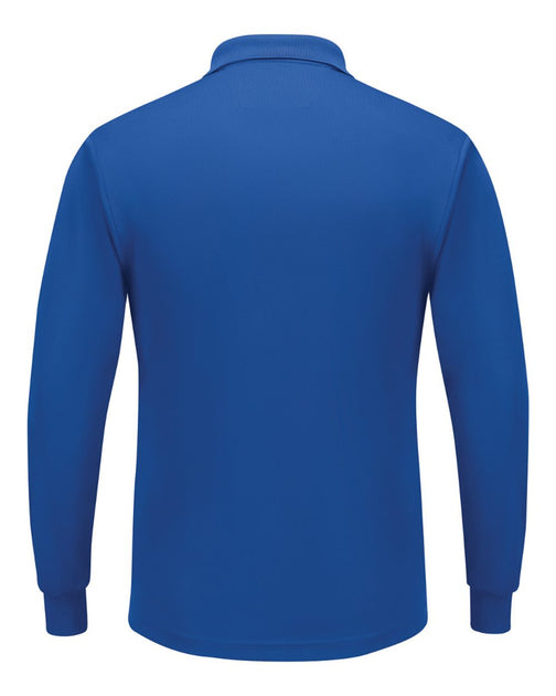 Red Kap Long Sleeve Performance Knit Polo Black XXLarge 3