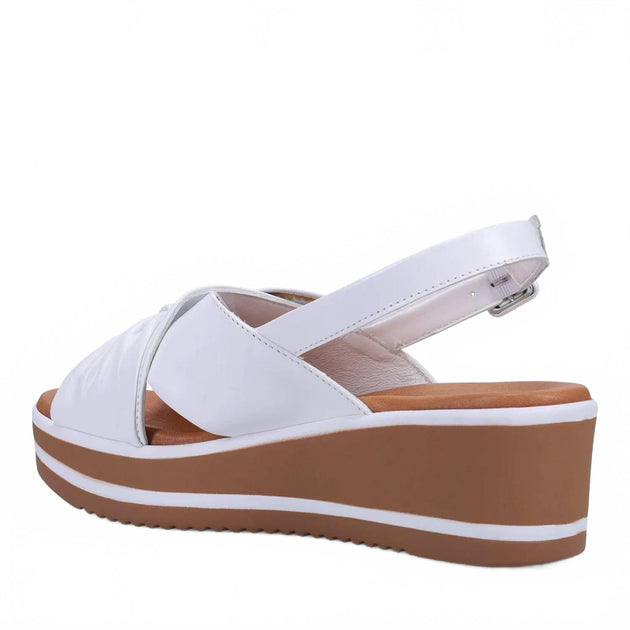 Ron White Pammie Wedge Sandal White EU 37 4