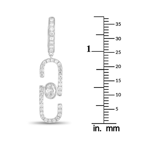 LB Exclusive AER-19752 Diamond Earring Silver 4