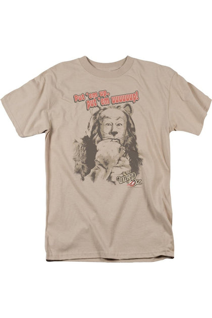 Gildan Wizard Of Oz Put Em Up T-Shirt Beige Medium 2