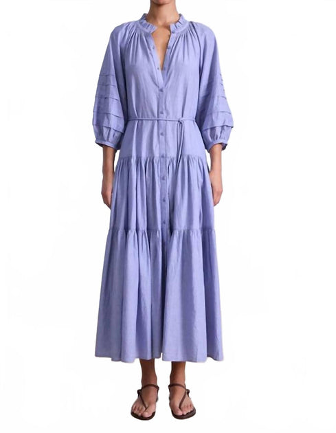 Apiece Apart Noto Maxi Dress Purple Large 2
