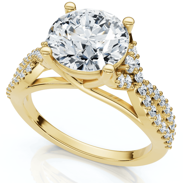 Pompeii3 Crossover Engagement Ring 14K Gold US 9 4