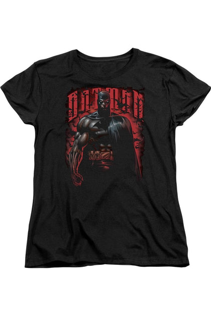 Gildan Batman Red Knight Kurzarm T-Shirt Schwarz Medium 2