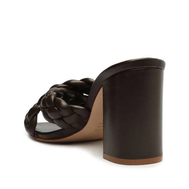 SCHUTZ Cicely Block Sandal Black US 7.5 4