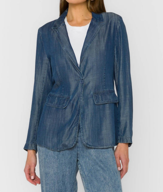 Velvet Heart Patty Blazer Blue XS 3