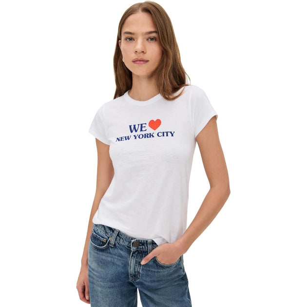 rag & bone We Heart NYC Tee White XS 2