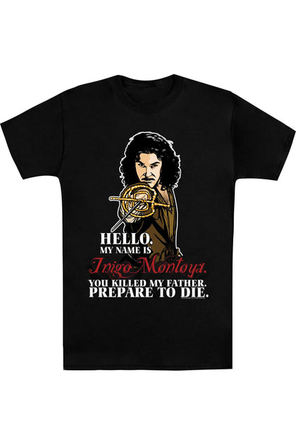 Gildan Princess Bride Hello Kurzarm T-Shirt Schwarz Large 2