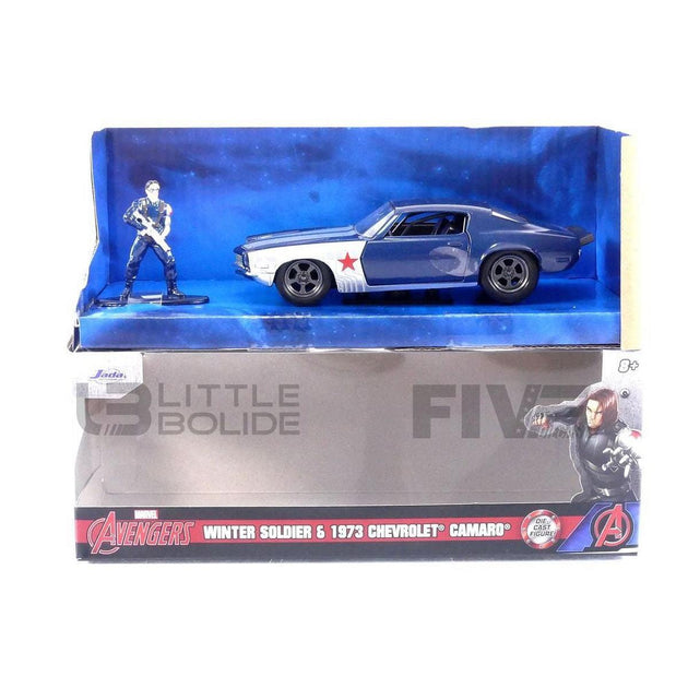 Jada Toys Marvel Avengers Hollywood Rides 1973 Chevrolet Camaro Dark Blue Metallic 1:32 3