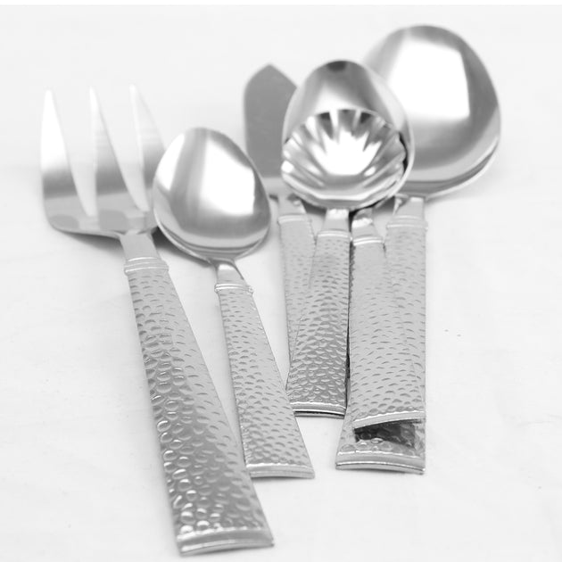 Gibson Prato Flatware Set 45 Piece Silver 4