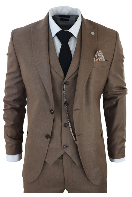TruClothing James 3-teiliger Anzug Braun US 48 Regular 2