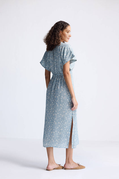 Reistor Gathered Maxi Dress Grey XXXLarge 3