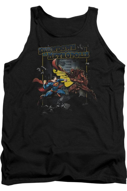 Gildan Superman Showdown Tank Top Black XXL 2