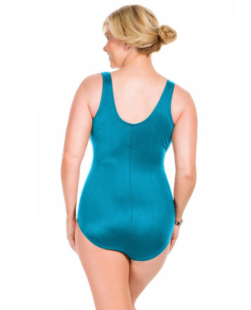 Miraclesuit Oceanus Einteiler Badeanzug Blau Plus 3
