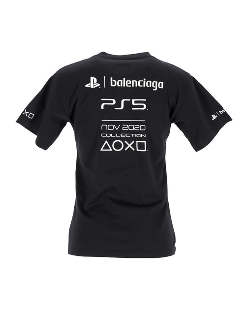 balenciaga PS5 Tshirt レディース S 専用 Balenciaga Ps5 T-shirt In Black Cotton | ShopSimon