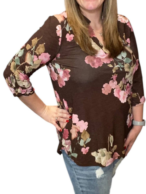 Honeyme Gabby Tunic Top Red Small 3