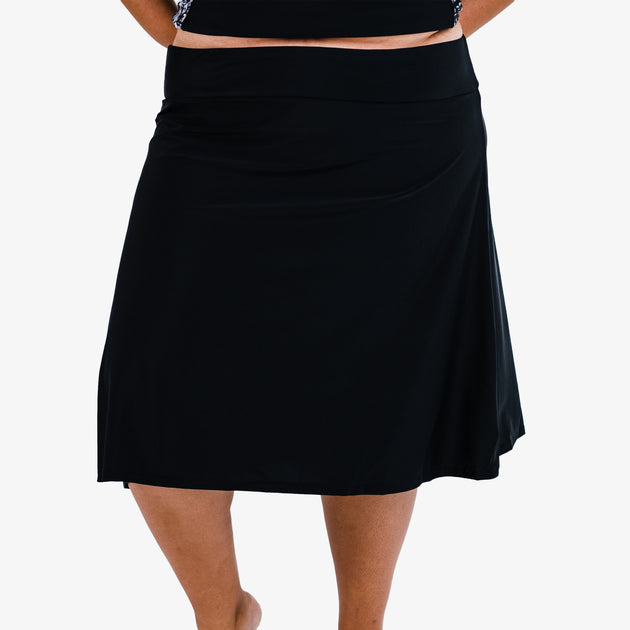 Calypsa Swim Skirt With Capri Leggings Blue 3X 2
