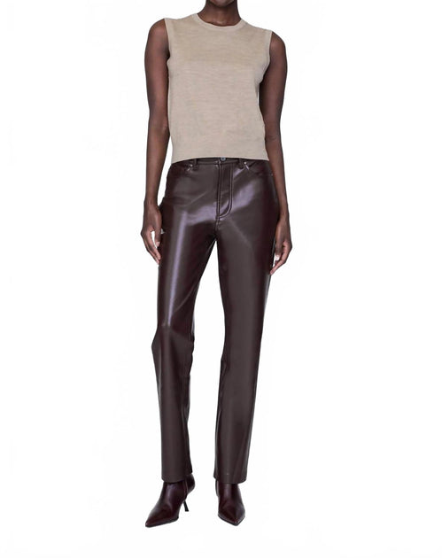 Anine Bing Moni Crop Tank Beige X-Small 2