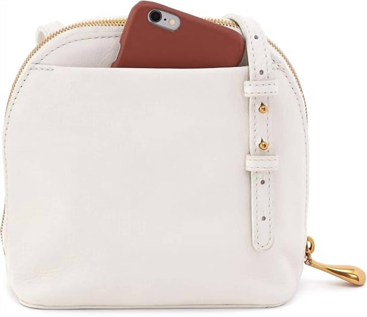 HOBO Nash Leather Crossbody Bag White One Size 4