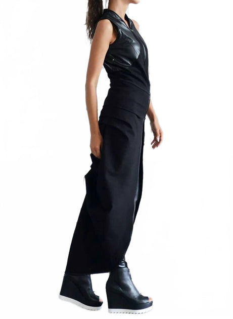 Gilet Asymétrique Metamorfosi Noir Medium 4