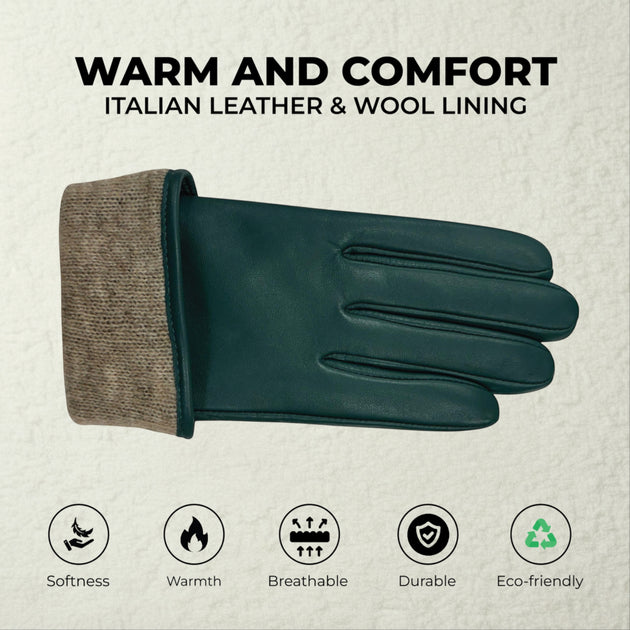 Infinity Womens Driving Gloves Teal Green XLarge 4