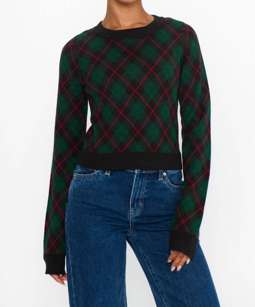 Show Me Your Mumu Tuck Sweater Green XSmall 2
