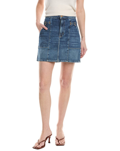 MOTHER The Riveter Mini Skirt Blue 26 2