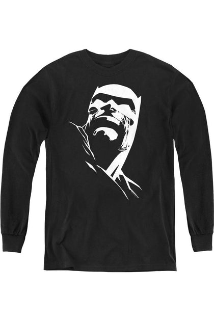 Gildan Batman DKR Youth Long Sleeve Tee Black Large 2