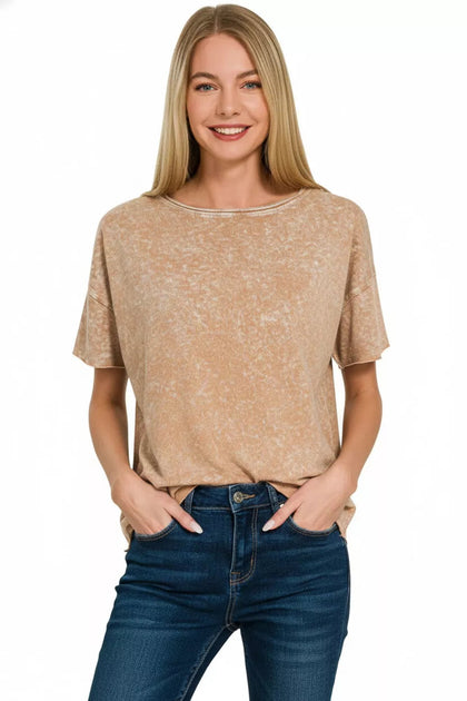 TRUEDAMES Halo Cotton Top Brown S/M 3