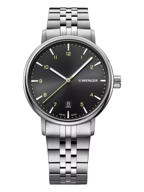 Wenger Swiss Army Men's 01.1731.120 Urban Classic Black Dial Watch
