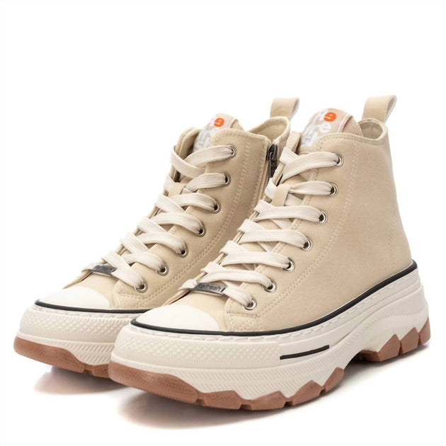Xti Sneaker Booties Beige US 5 4