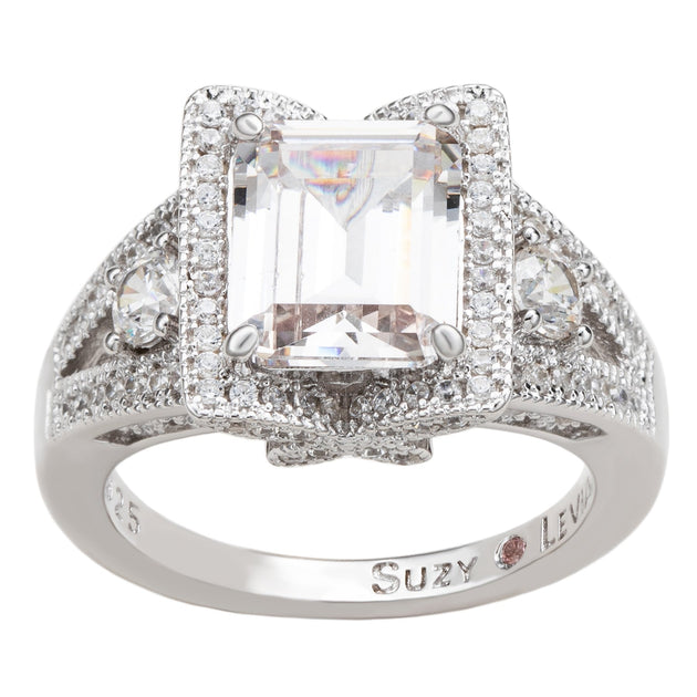 Suzy Levian Engagement Ring Silver US 5 4