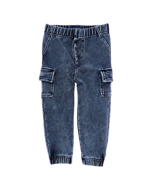 Andy & Evan Denim Knit Jogger Pant Blue 9-12 Months 2
