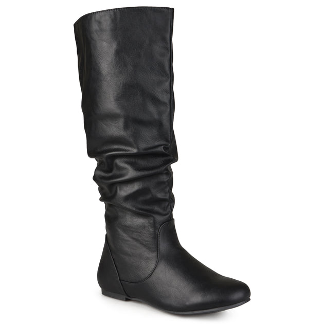 Journee Collection Jayne Wide Calf Boot Grey US 8.5 2