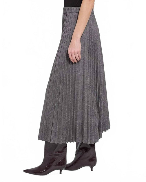 Lysse Pierra Ponte Gefaltete Midirock Grau Medium 3