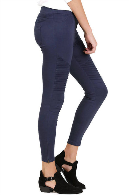 Umgee Washed Moto Jegging Bleu 2X 3