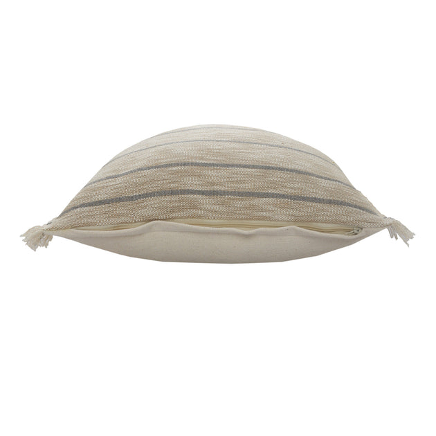 Hivvago Throw Pillow Taupe/Dusty Blue 20in 2