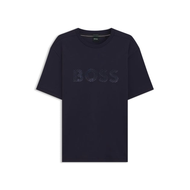 Boss T-shirt à Logo Structuré Bleu XXXLarge 2