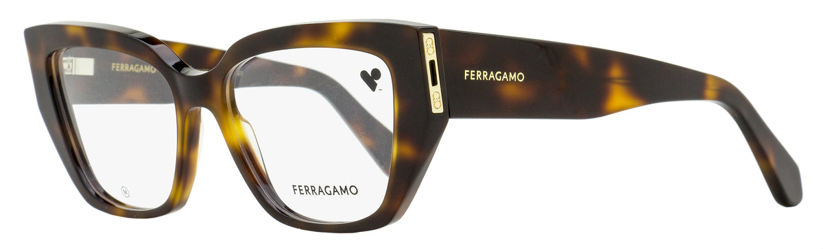 Salvatore Ferragamo SF2972 Rectangular Eyeglasses Tortoise 54mm 2