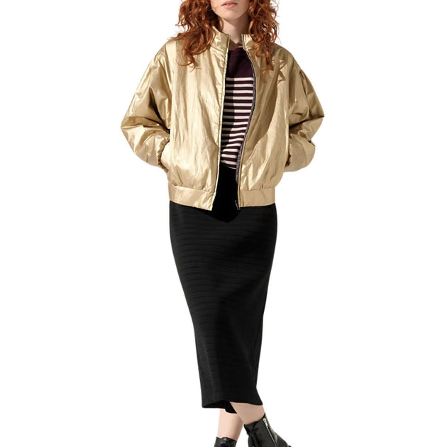 Cotelac Metallic Jacket Gold Size S 2