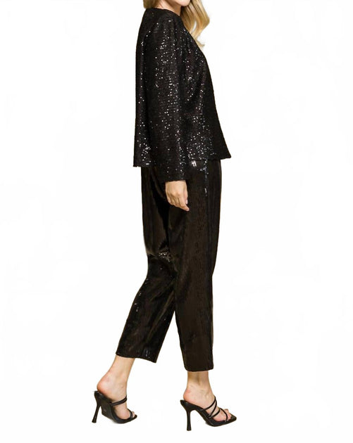 Joh Julia Sequin Jacket Black XSmall 3