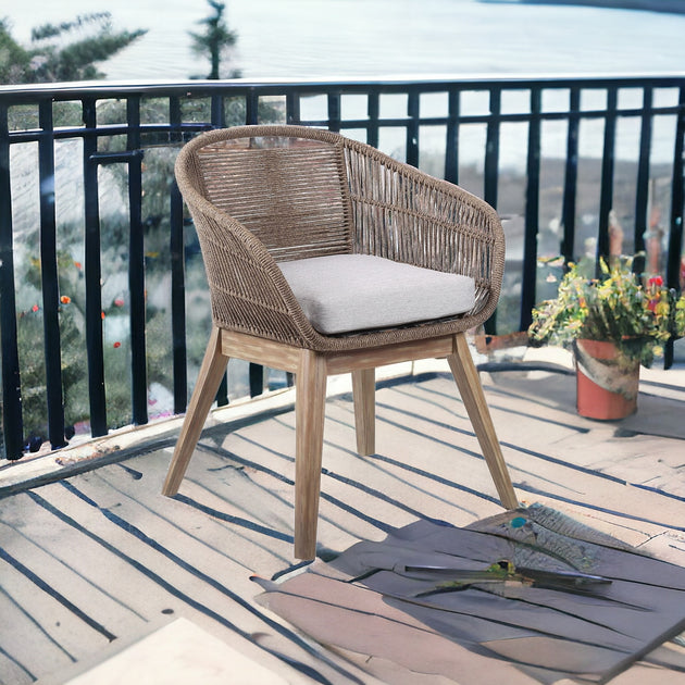 Hivvago Outdoor Dining Chair Gray 3