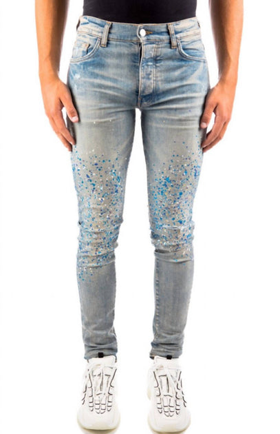 Amiri Crystail Painter Denim Jeans Blue US 32 Regular 2