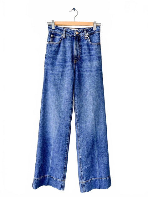 FRAME Slice Flare Leg Jeans Blue 30 3