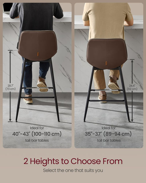 Hivvago Bar Stool Set Ink Black 5